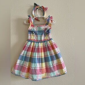 Adorable Tommy bahama spring dress with headband 3T